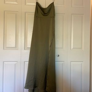 Fame and Partners Rosabel Olive Green Dress